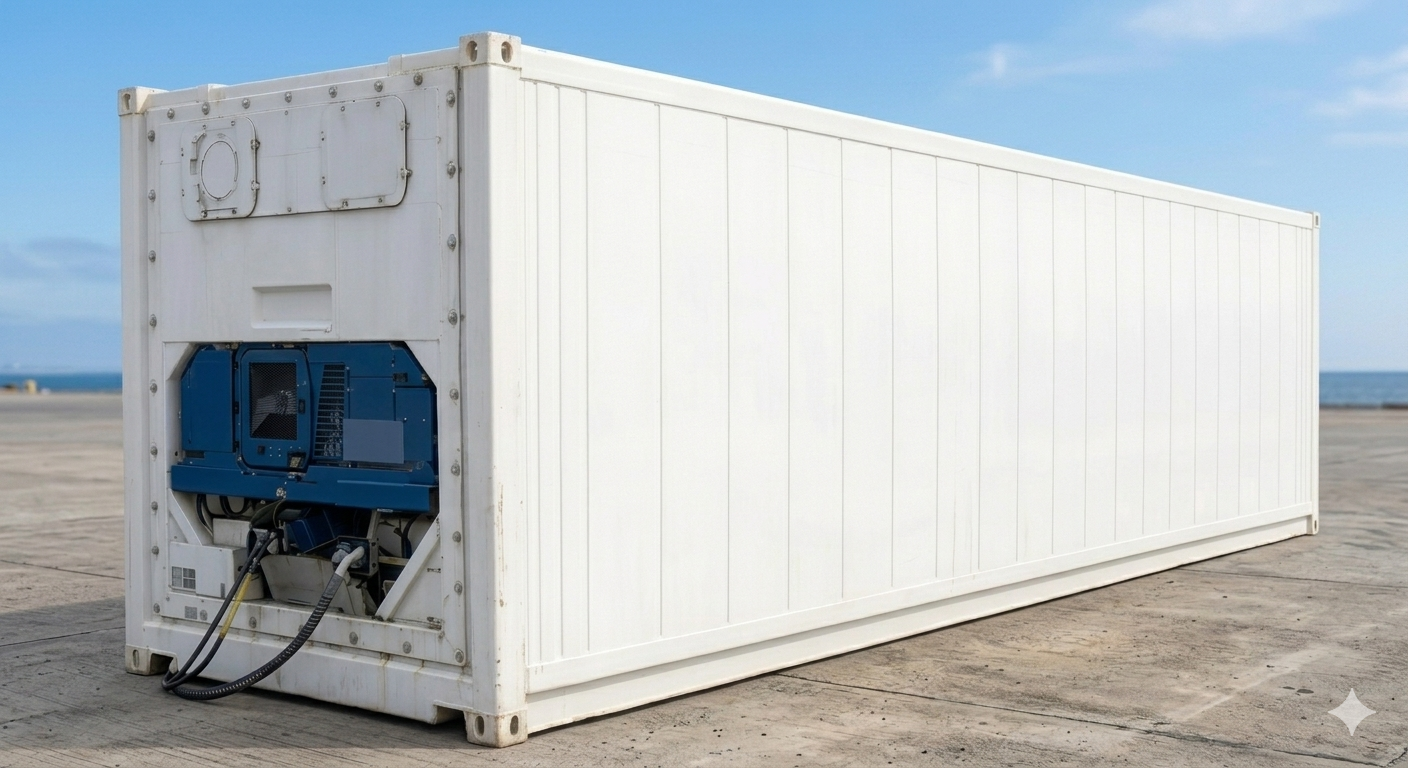 40-foot high cube refrigerated shipping container