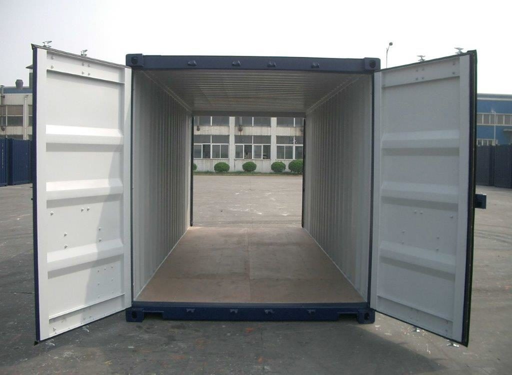 20-foot double door container with cargo doors at both ends