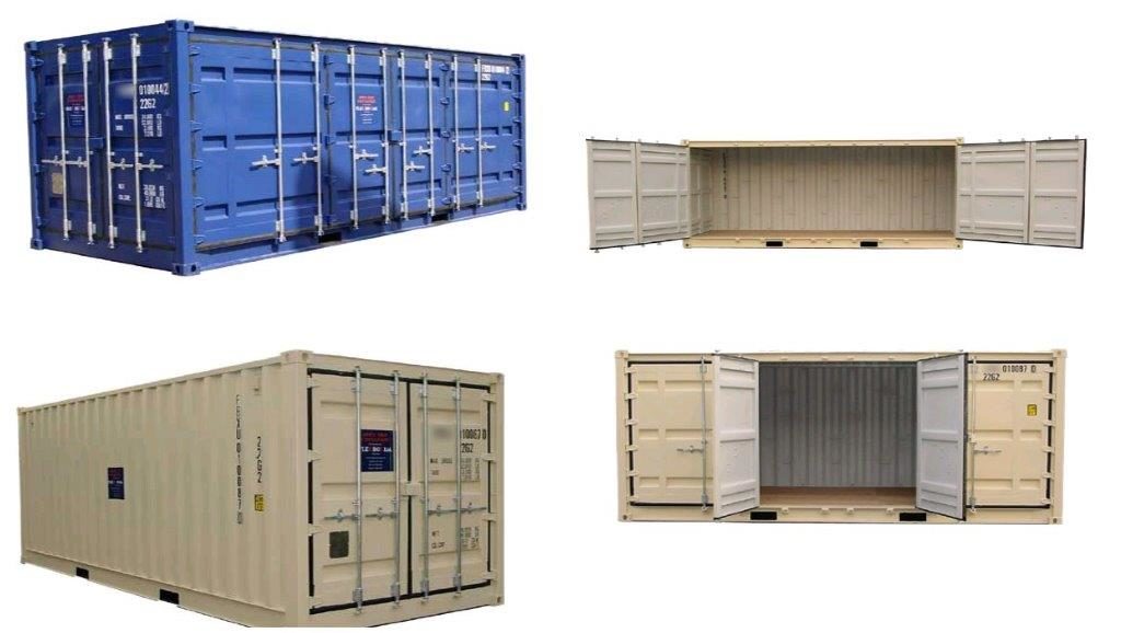 20-foot open side container configuration