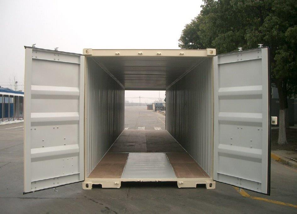 40-foot double door container with cargo doors fitted at both ends