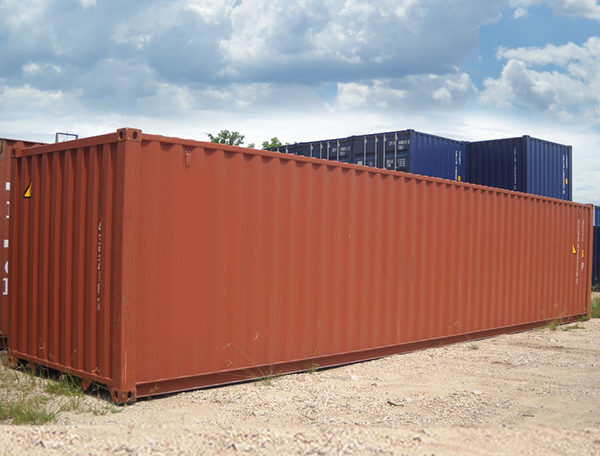 Used cargo-worthy 40' Standard shipping container