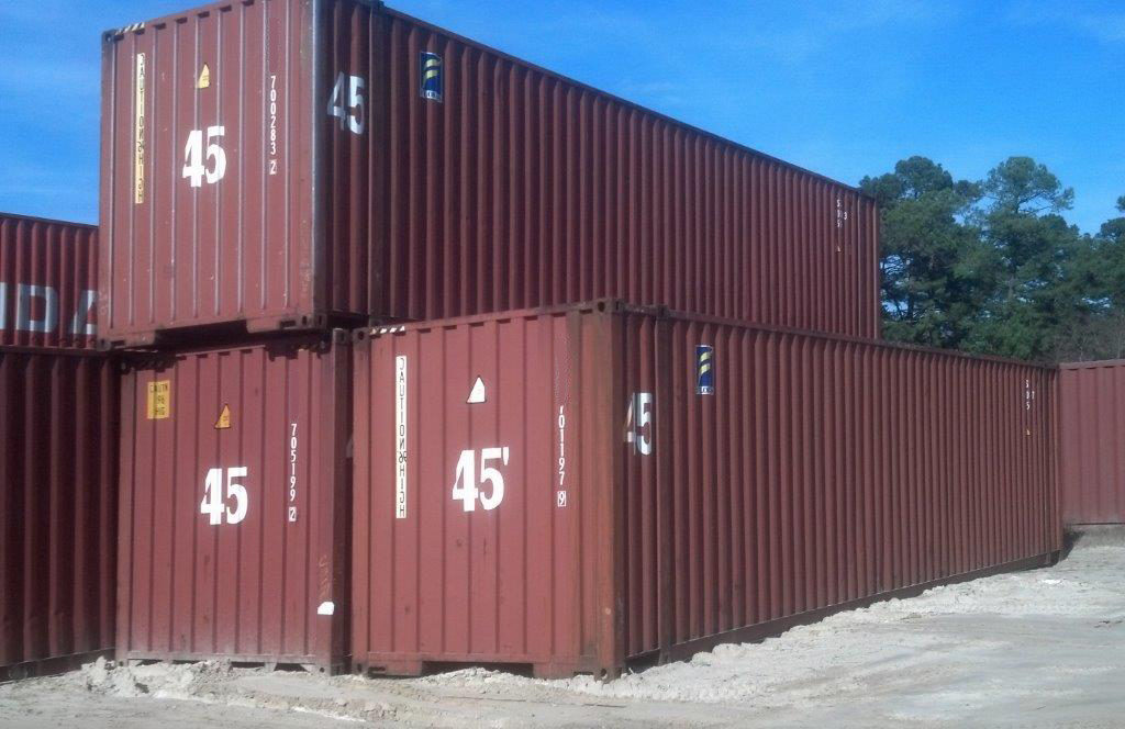 45-foot high cube cargo-worthy shipping container